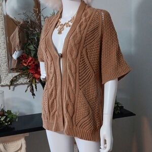 A Brown Knitted ( Sweater)Cardigan Size Lg